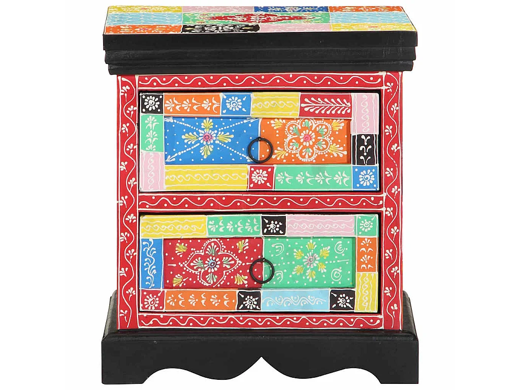 Table de chevet avec tiroir 2 pièces Multicolore 40 x 35 x 45 cm