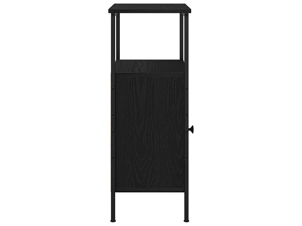 Armario de Noche Roble negro 41 x 31 x 80 cm
