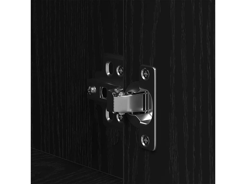 Armario de Noche Roble negro 41 x 31 x 80 cm