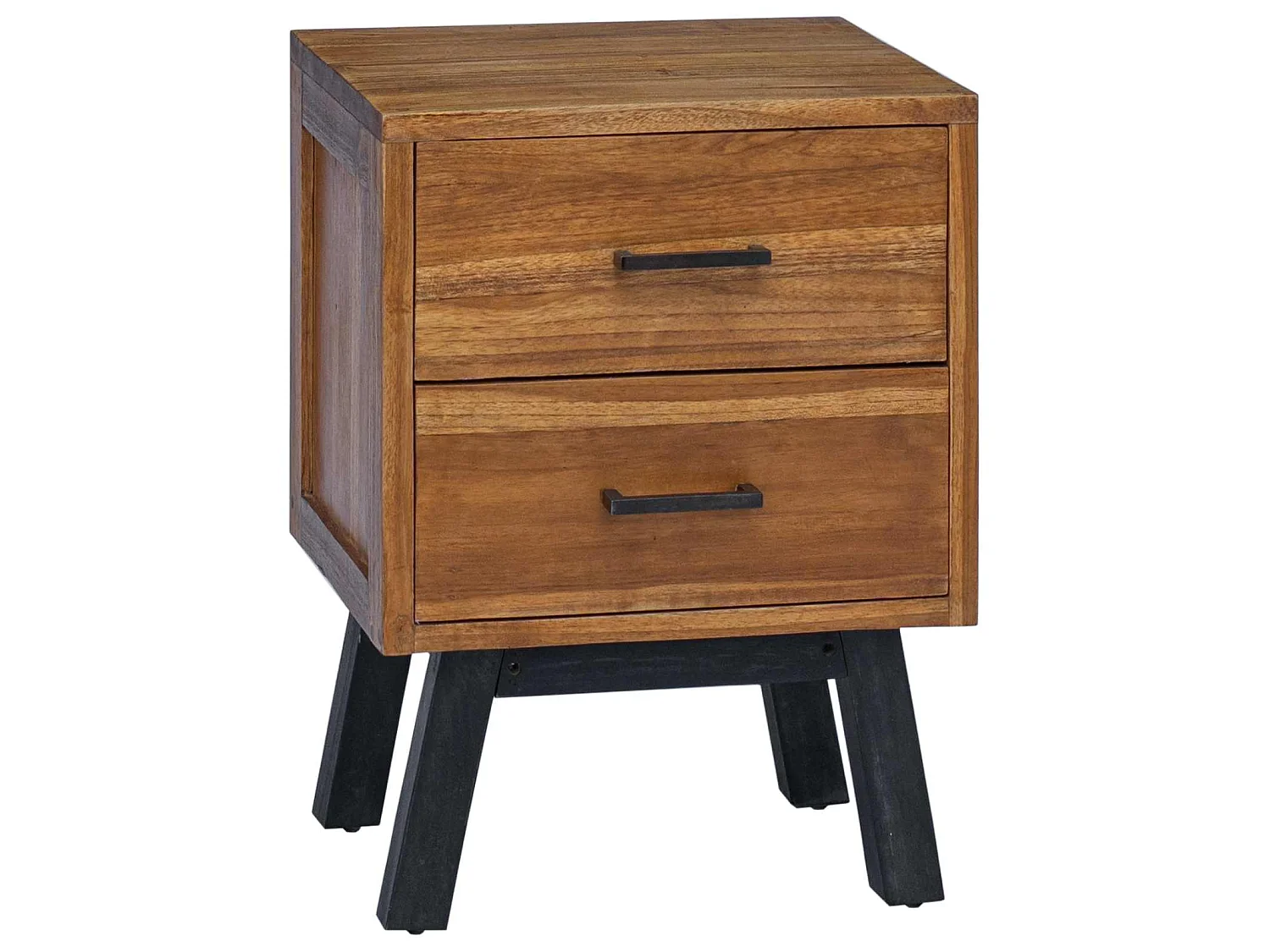 Mesita de Noche Natural 40 x 35 x 55 cm Madera de teca maciza