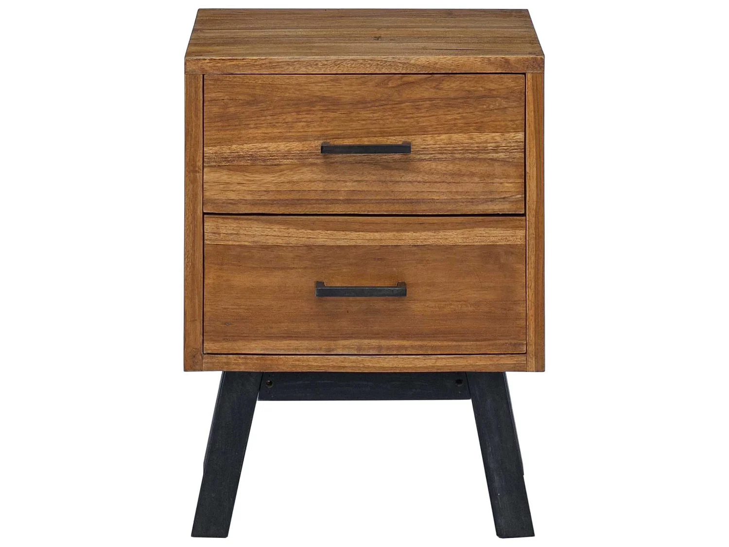 Mesita de Noche Natural 40 x 35 x 55 cm Madera de teca maciza