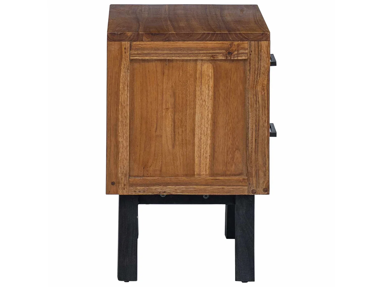 Mesita de Noche Natural 40 x 35 x 55 cm Madera de teca maciza