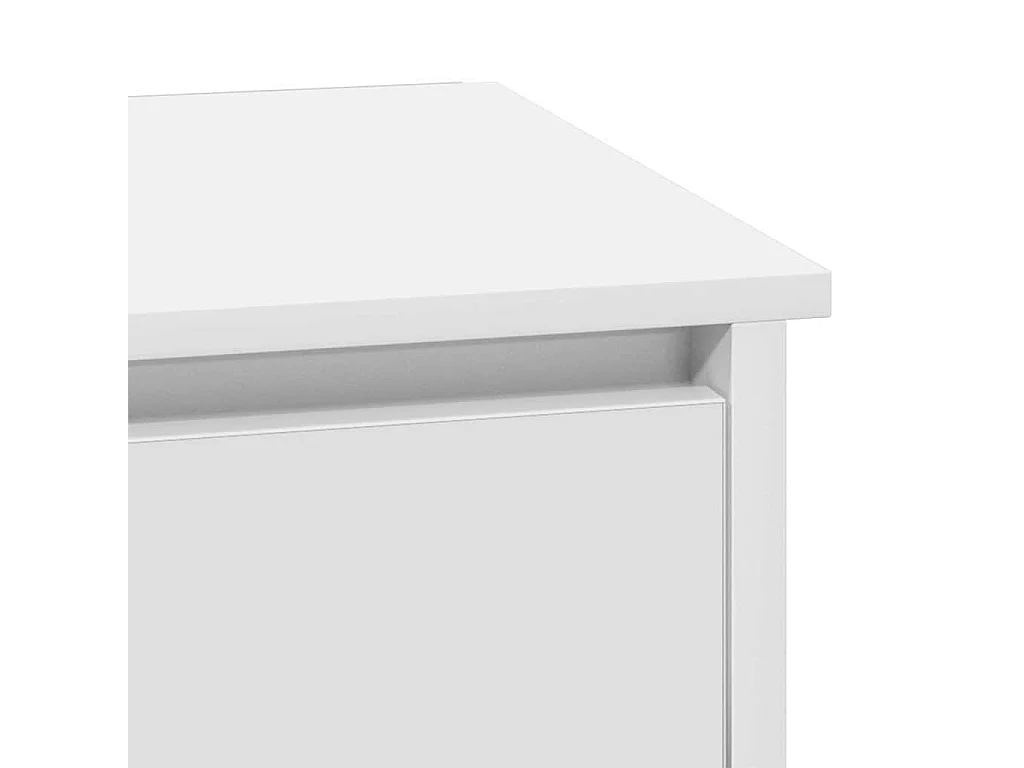 Table de chevet Blanc 39 x 34,5 x 50 cm Bois d'ingénierie