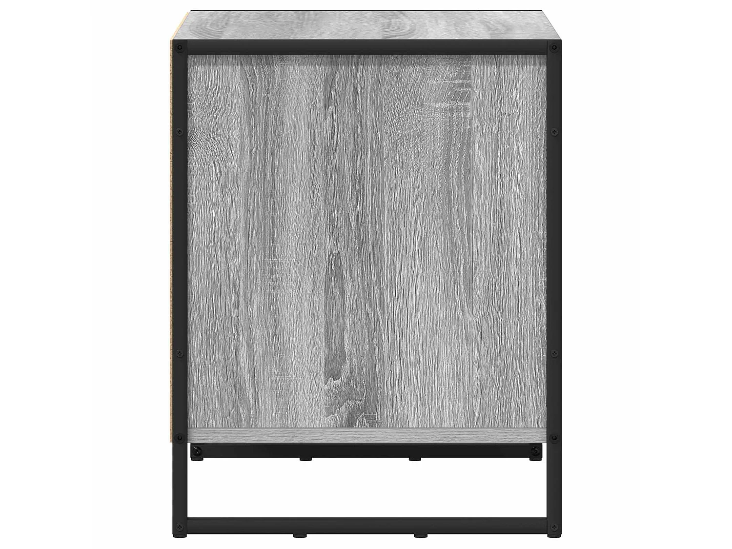 Mesa de Noche con cajón 2 piezas Gris Sonoma 50 x 39.5 x 50 cm