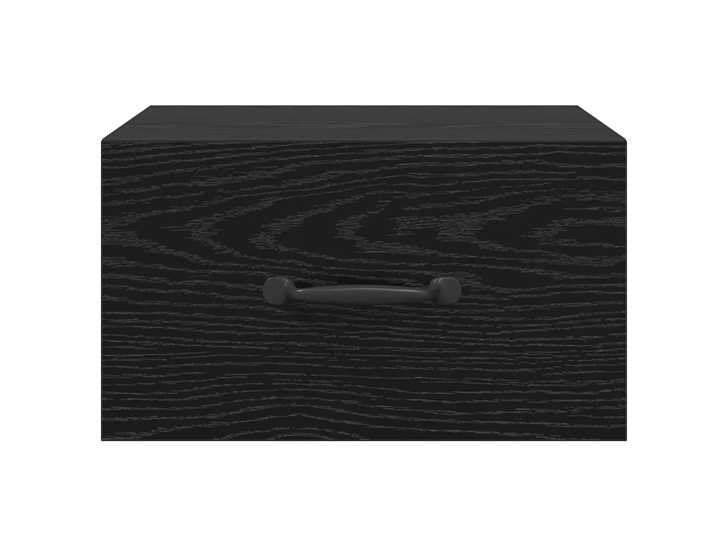 Armario de Noche con cajón Roble Negro 35 x 35 x 20 cm