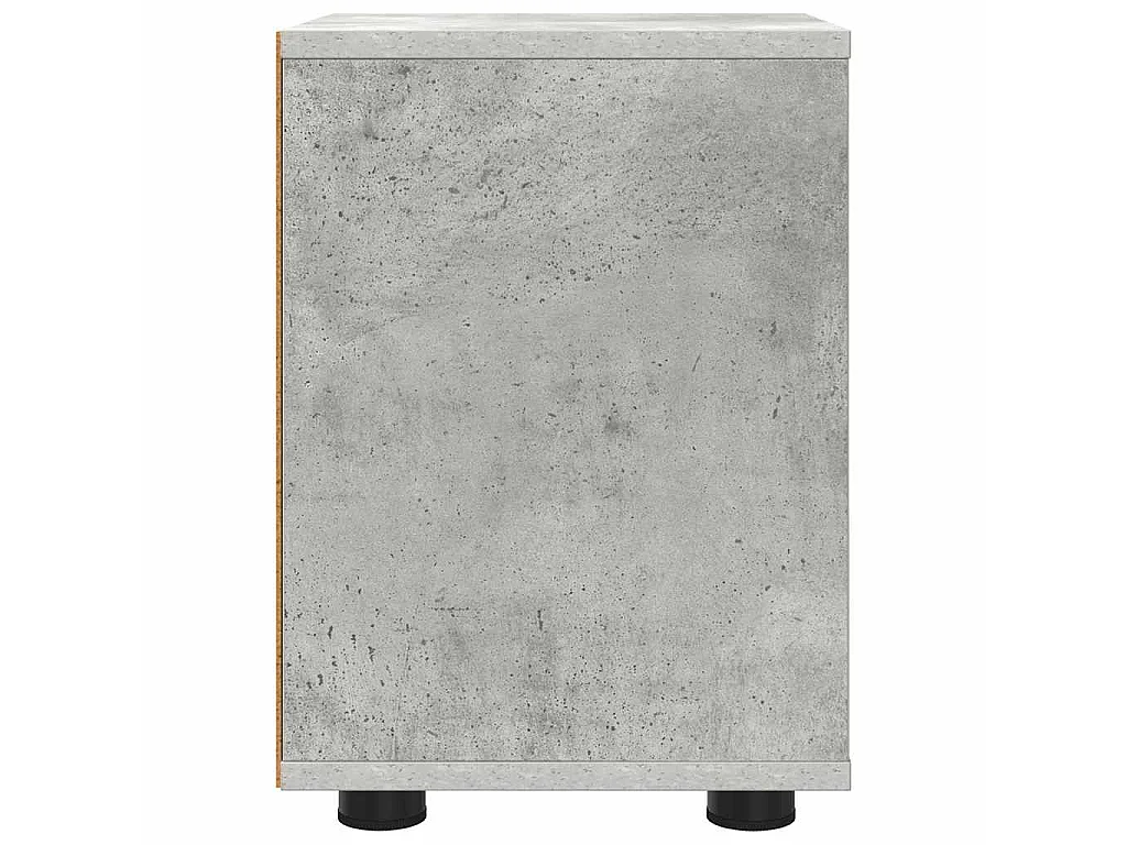 Mesas de noche con cajón 2 piezas Gris Concreto 30,5 x 30 x 43 cm