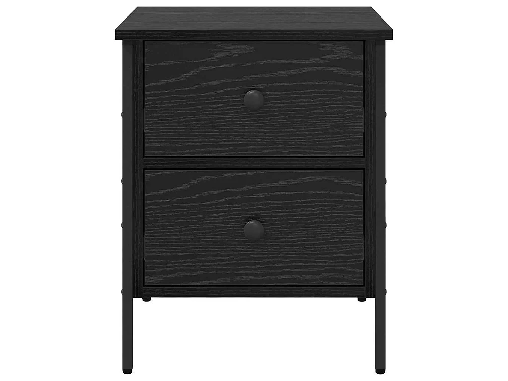 Table de Chevet avec tiroir Chêne noir 40 x 42 x 50 cm