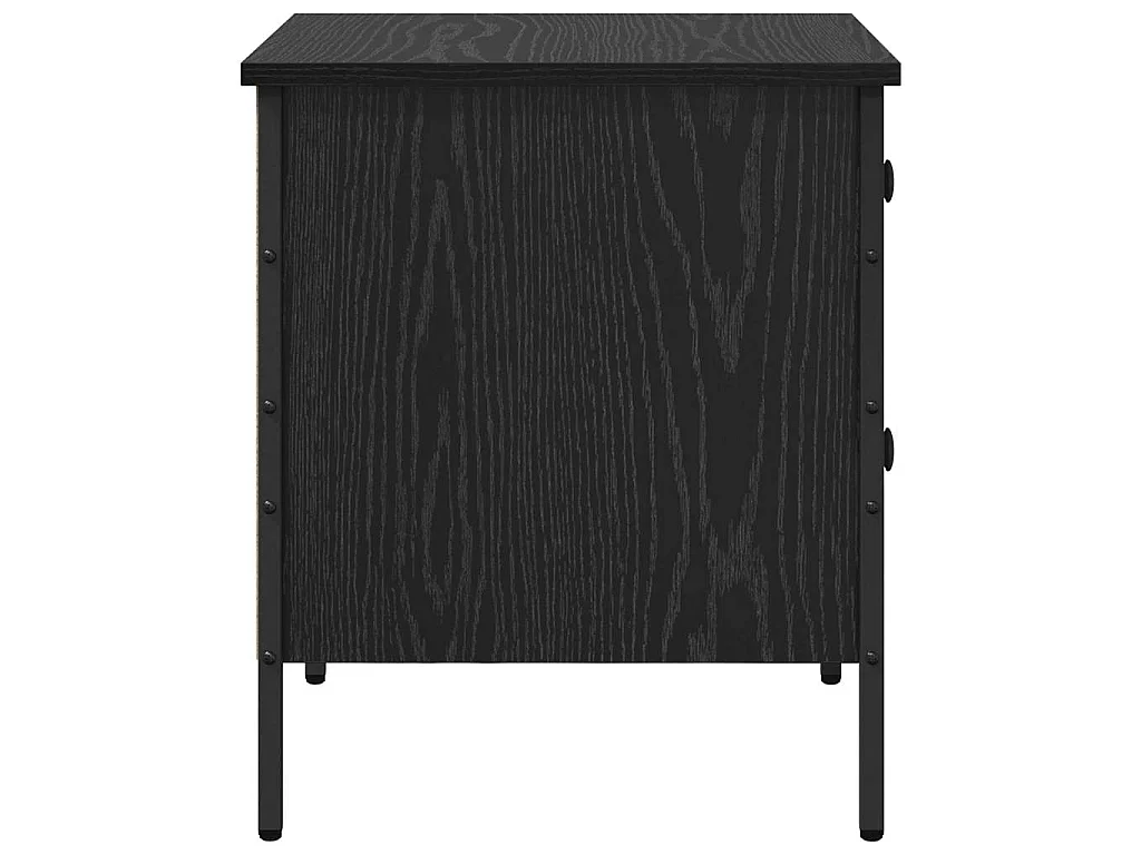 Table de Chevet avec tiroir Chêne noir 40 x 42 x 50 cm