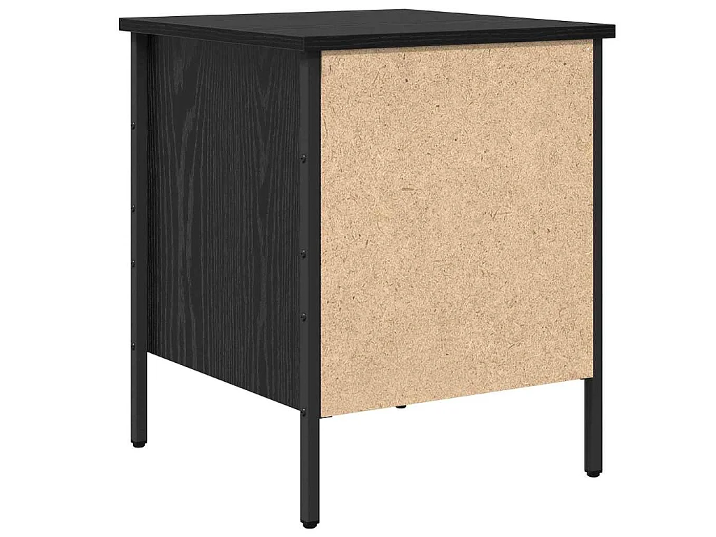 Table de Chevet avec tiroir Chêne noir 40 x 42 x 50 cm