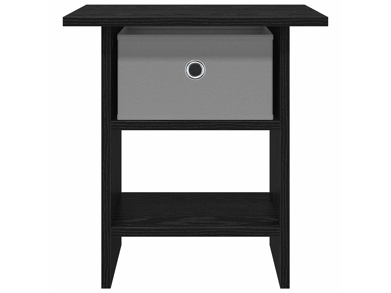 Table de chevet avec tiroir 2 pièces Chêne noir 41 x 40 x 45 cm