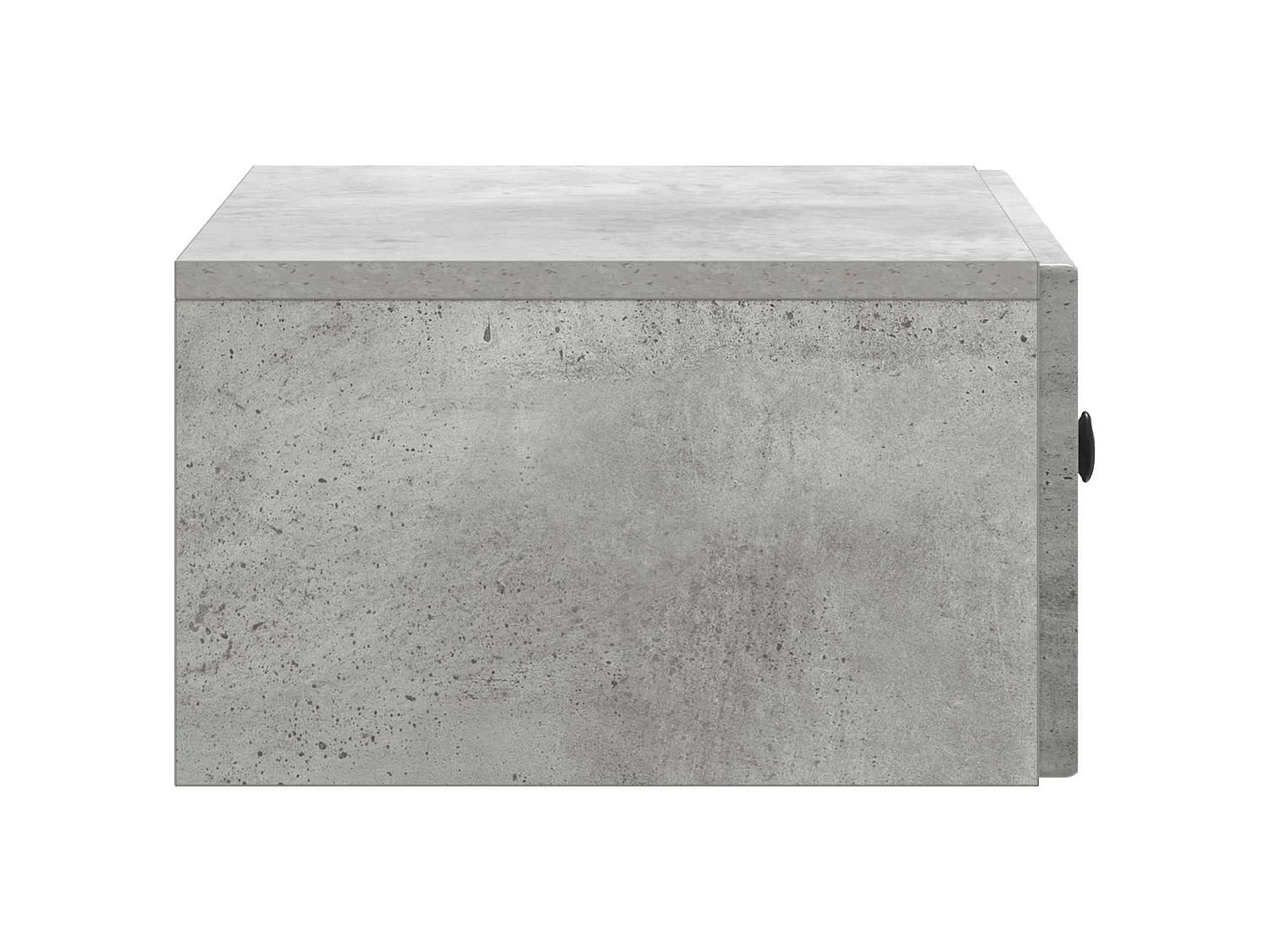 Table de chevet mural Gris béton 49 x 34,5 x 20 cm