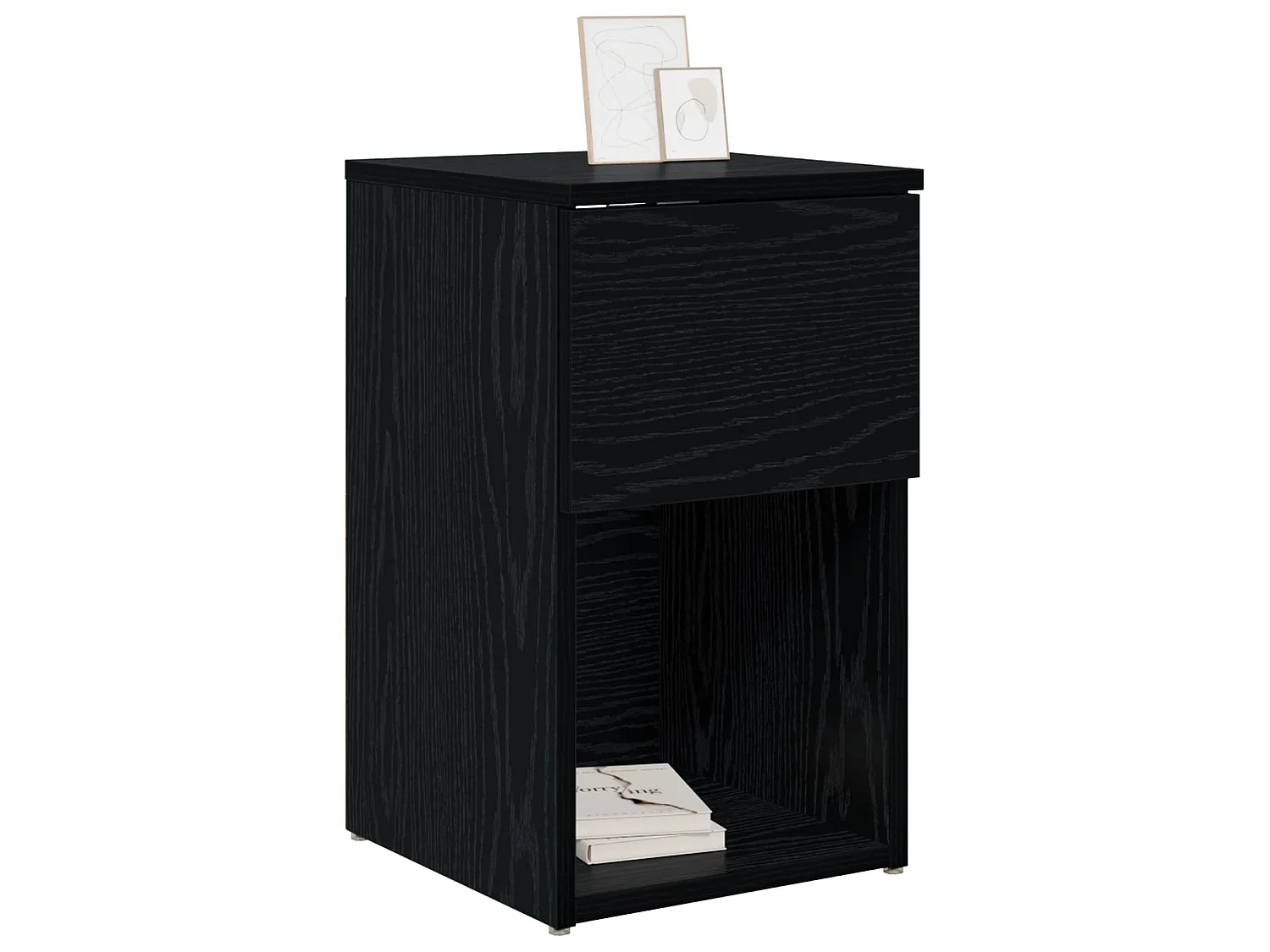 Table de chevet Chêne noir 29 x 31,5 x 49 cm Bois d'ingénierie