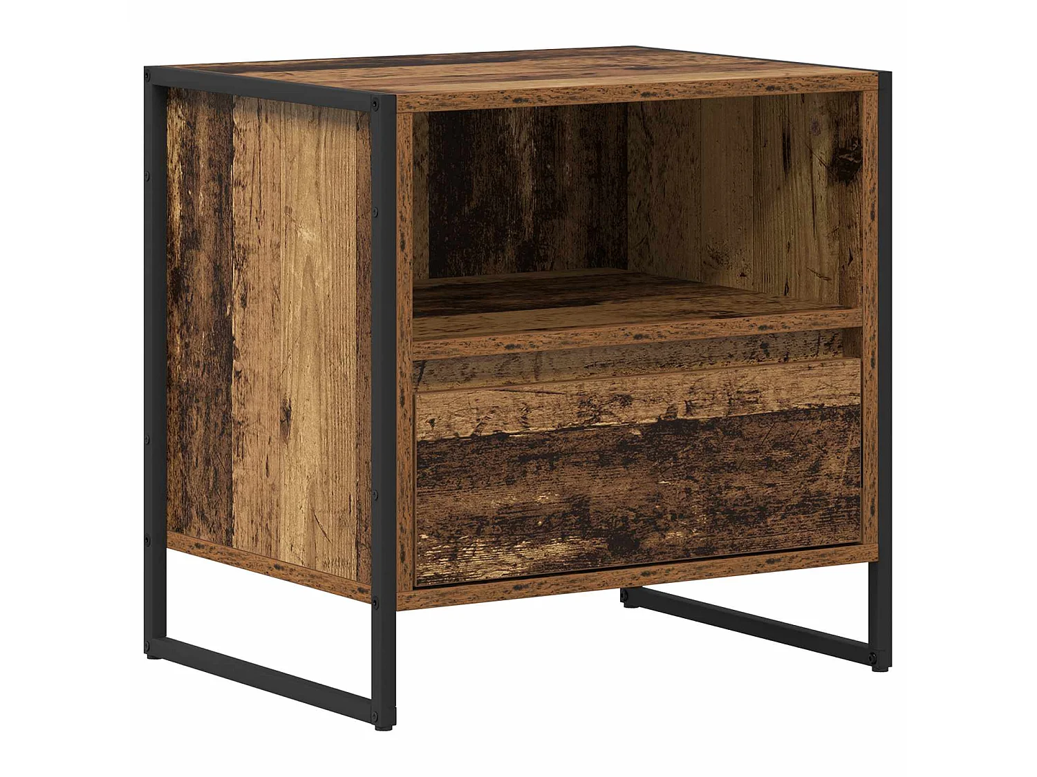 Mesa de Noche con cajón Madera Vieja 50 x 39,5 x 50 cm