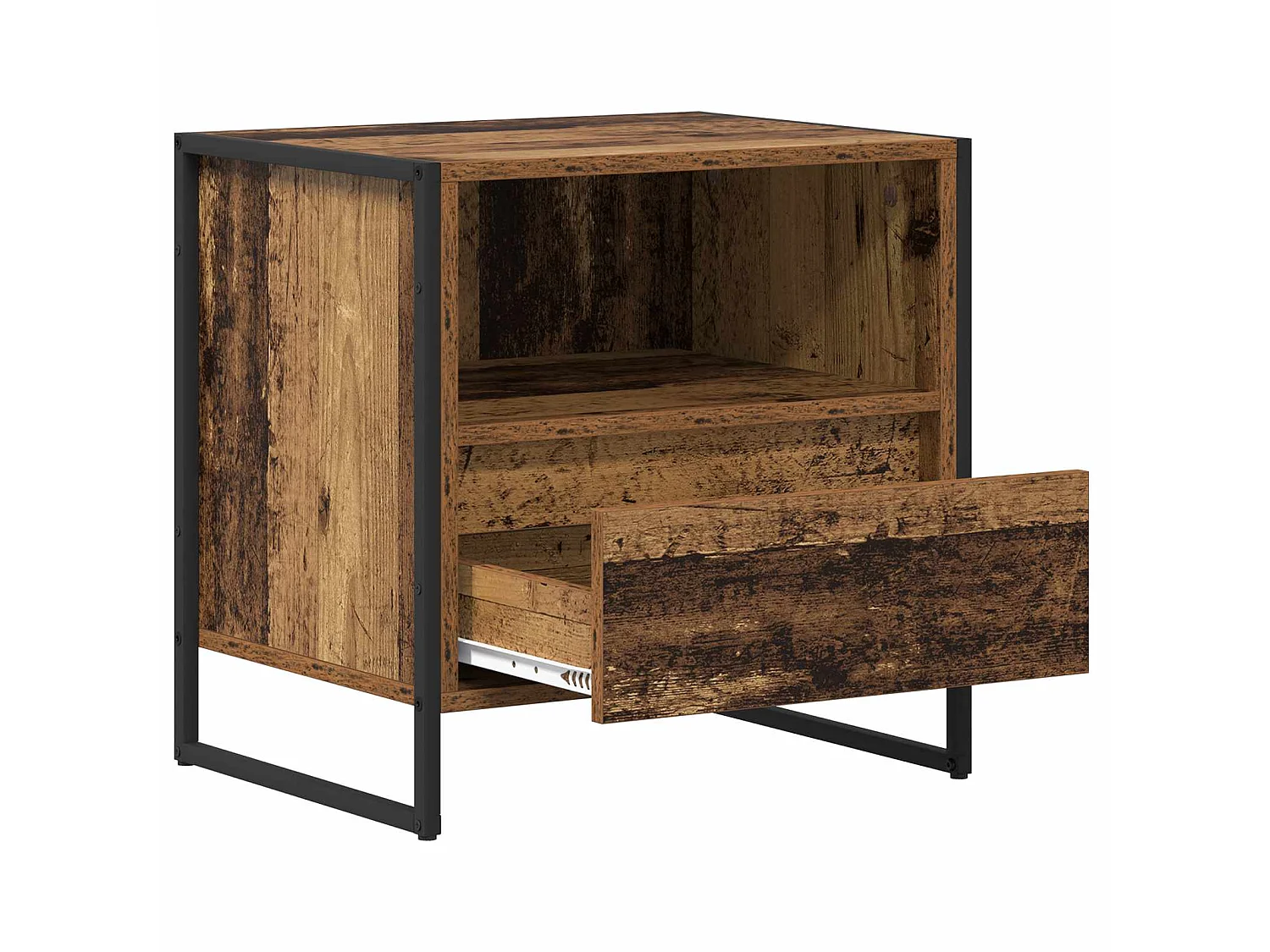 Mesa de Noche con cajón Madera Vieja 50 x 39,5 x 50 cm