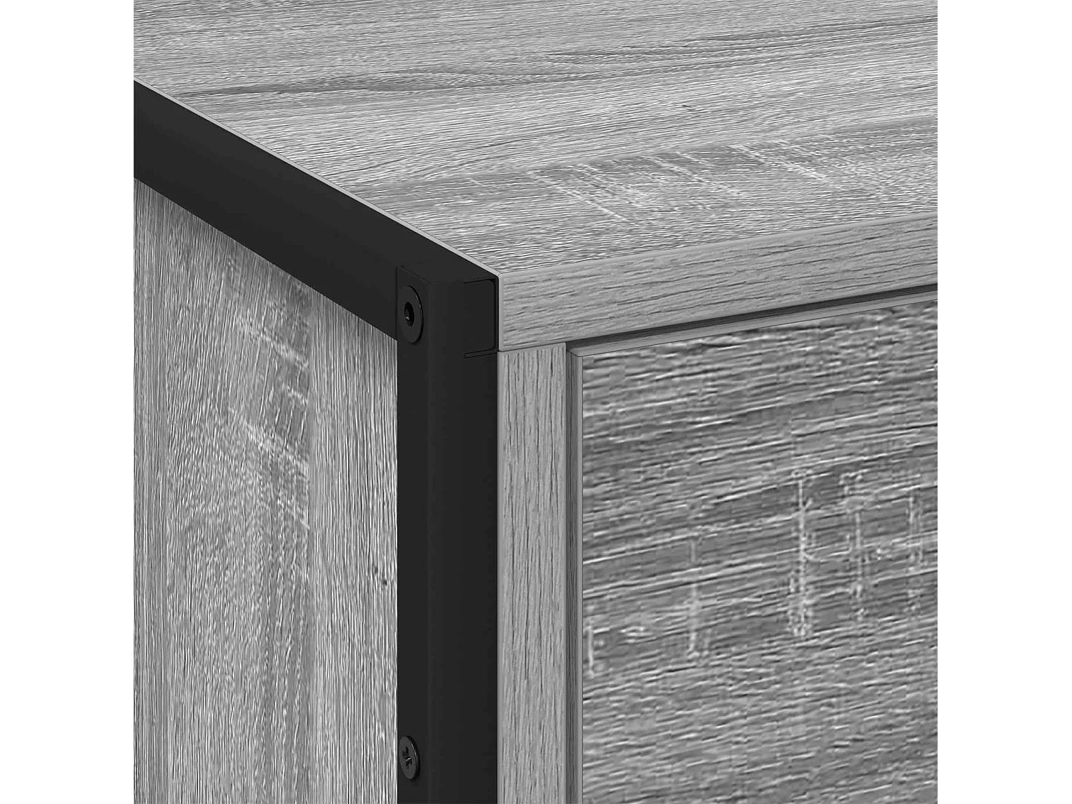 Mesa de Noche con cajón Gris Sonoma 50 x 39.5 x 50 cm