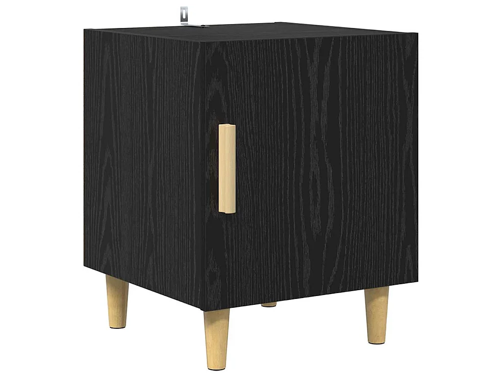 Table de chevet Chêne noir 40 x 40 x 50 cm Bois d'ingénierie