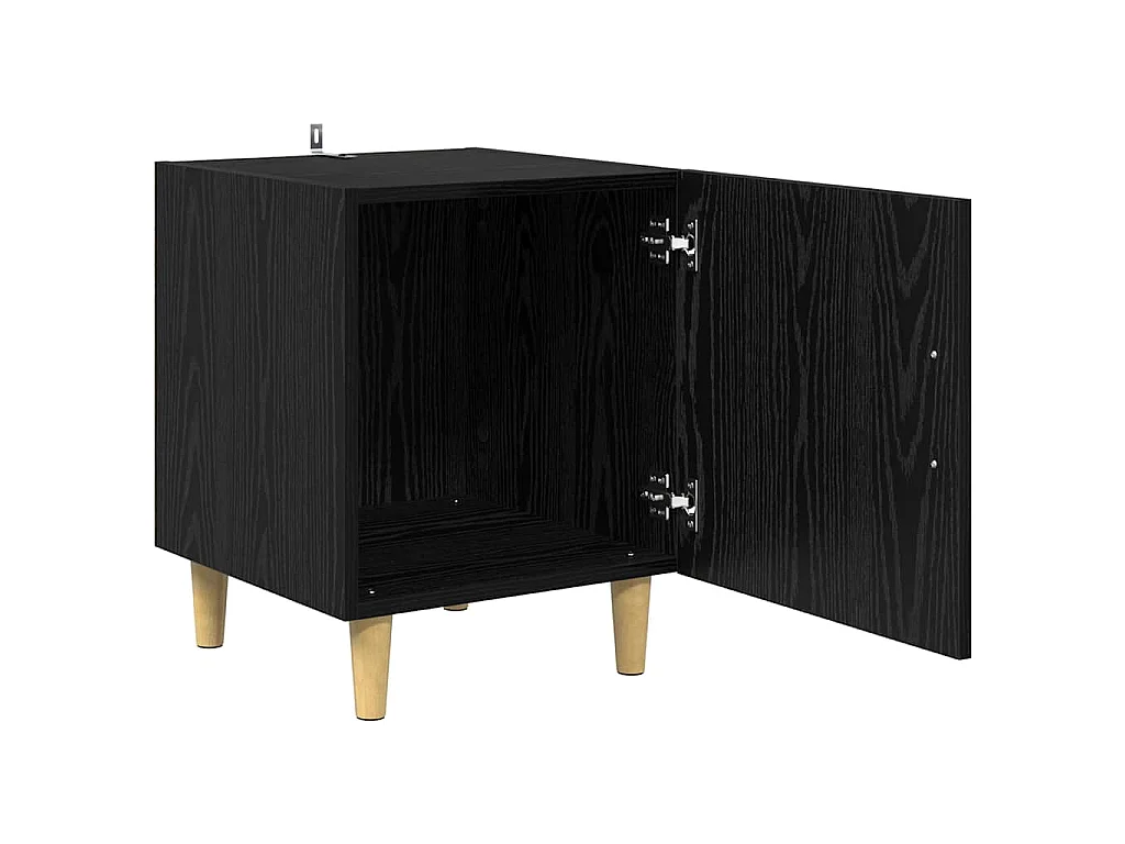Table de chevet Chêne noir 40 x 40 x 50 cm Bois d'ingénierie