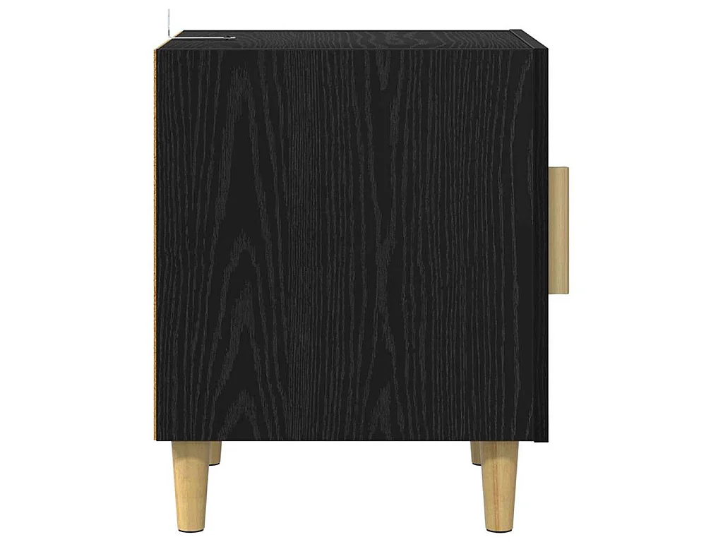 Table de chevet Chêne noir 40 x 40 x 50 cm Bois d'ingénierie