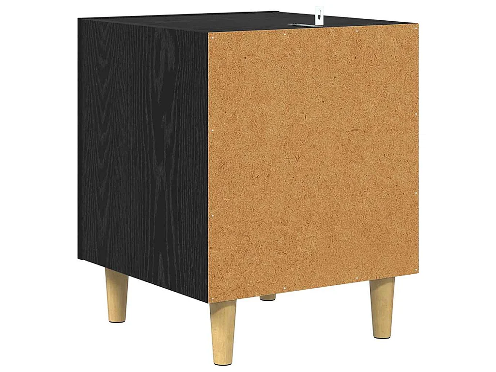Table de chevet Chêne noir 40 x 40 x 50 cm Bois d'ingénierie