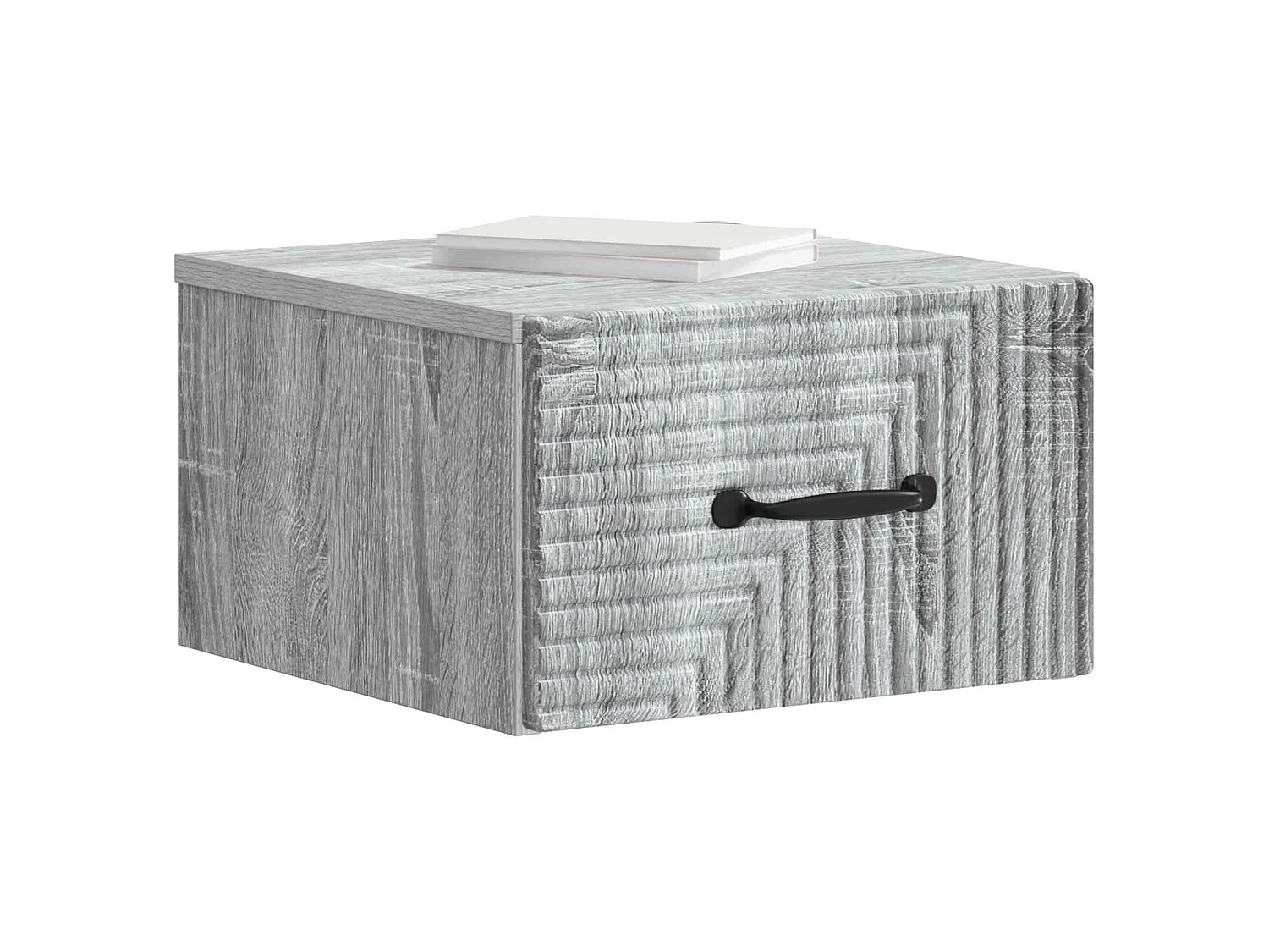 Table de chevet mural Sonoma gris 34,5 x 33 x 20 cm