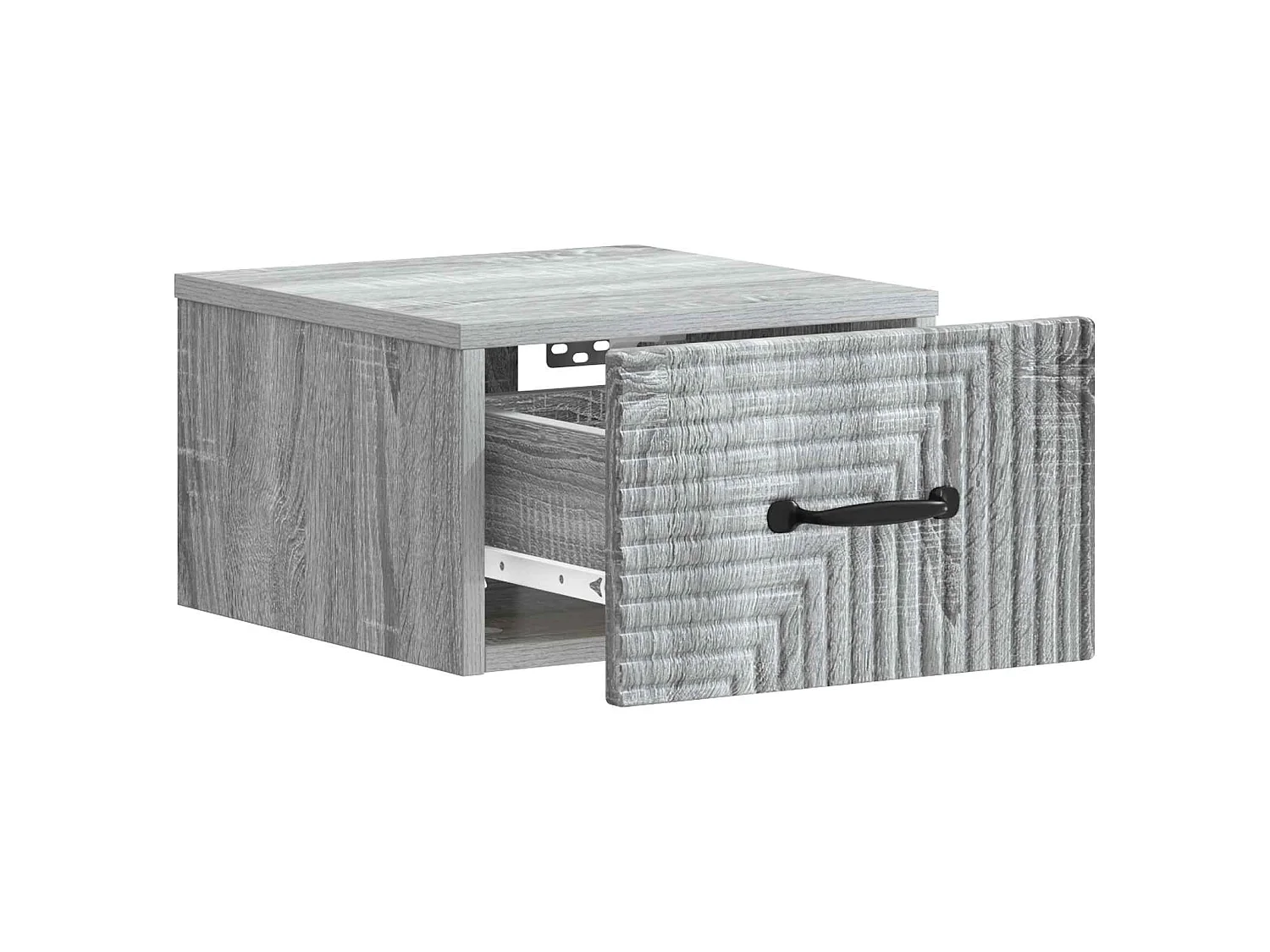Table de chevet mural Sonoma gris 34,5 x 33 x 20 cm
