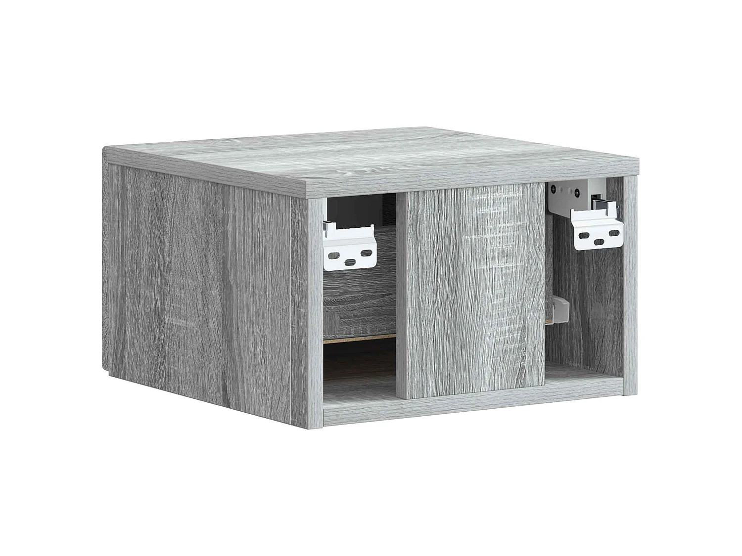 Table de chevet mural Sonoma gris 34,5 x 33 x 20 cm