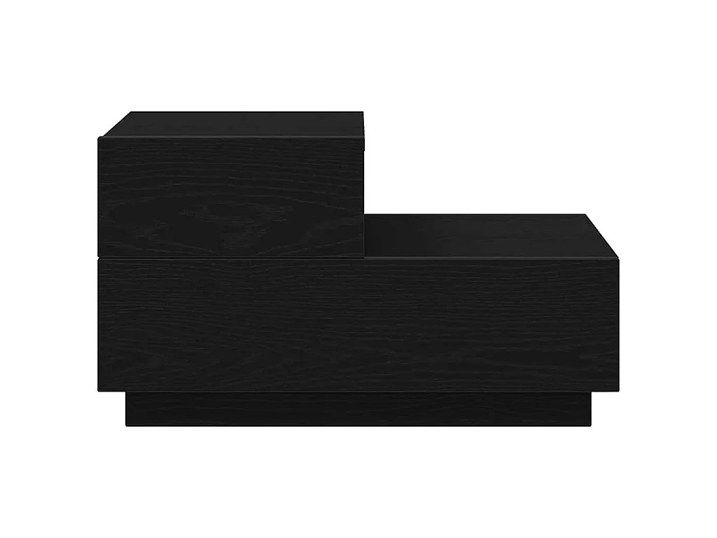 Armario de Noche con cajón Roble negro 70 x 36 x 40.5 cm