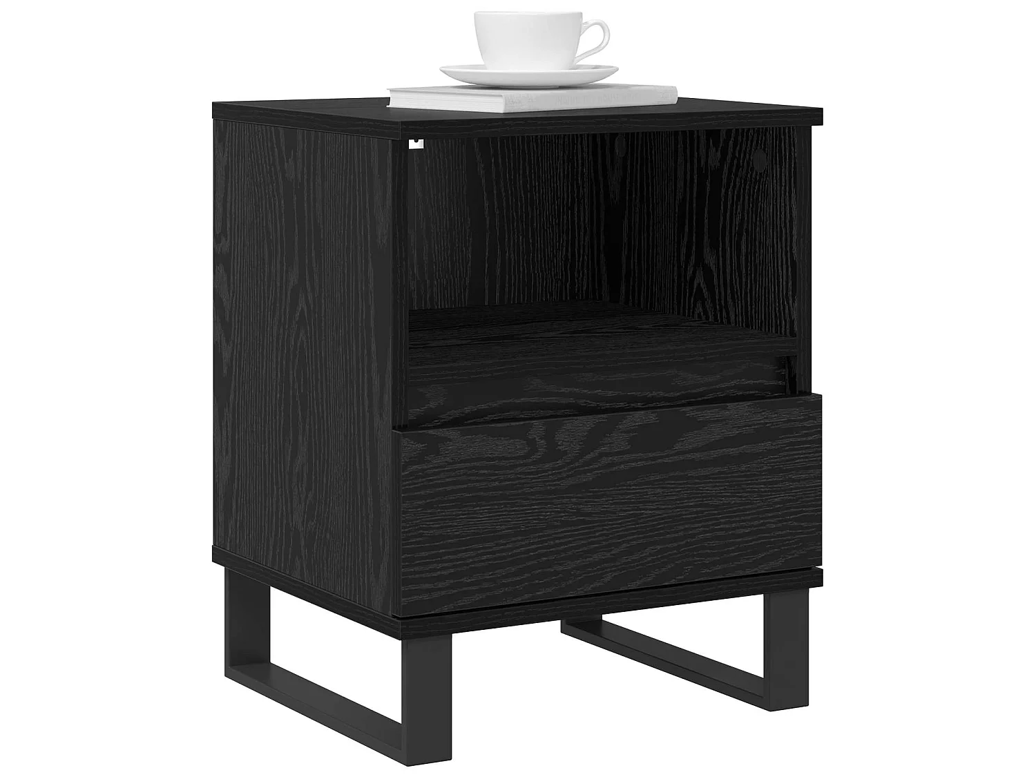 Mueble cama Roble Negro 40 x 35 x 50 cm Madera de ingeniería