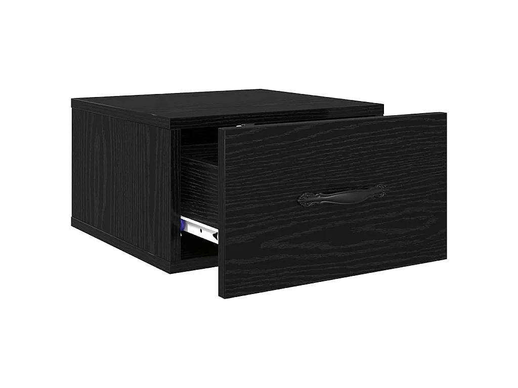 Table de chevet Chêne noir 35 x 35 x 20 cm Bois d'ingénierie