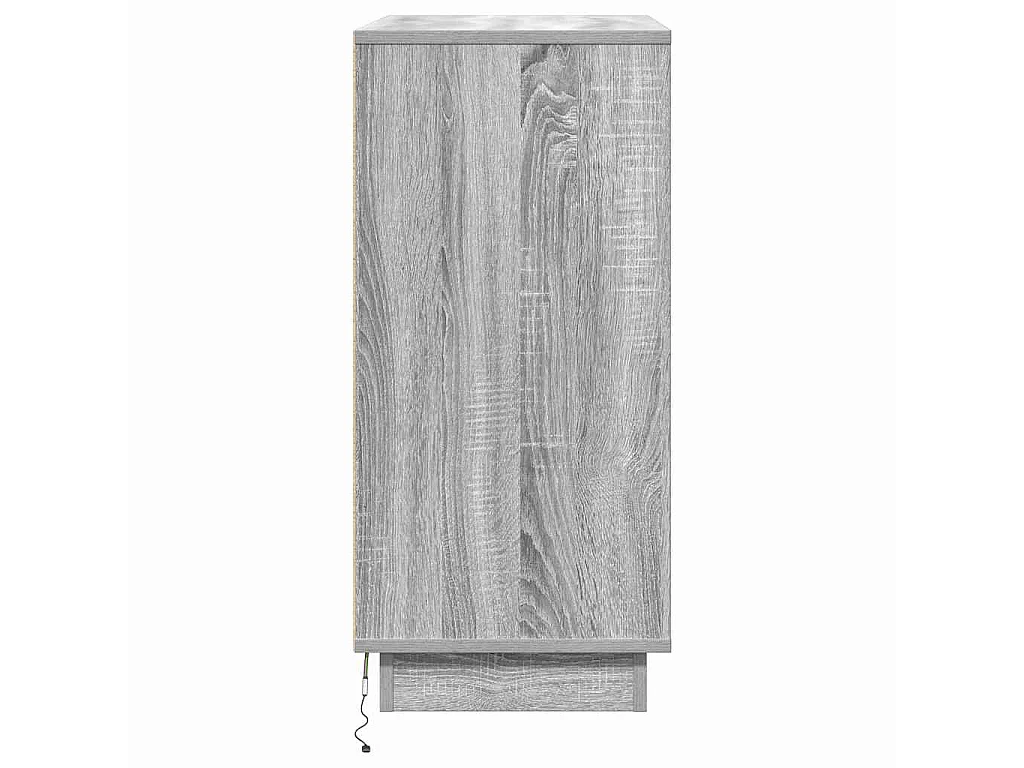 Armario de Noche Gris 71 x 34.5 x 75 cm Madera contrachapada