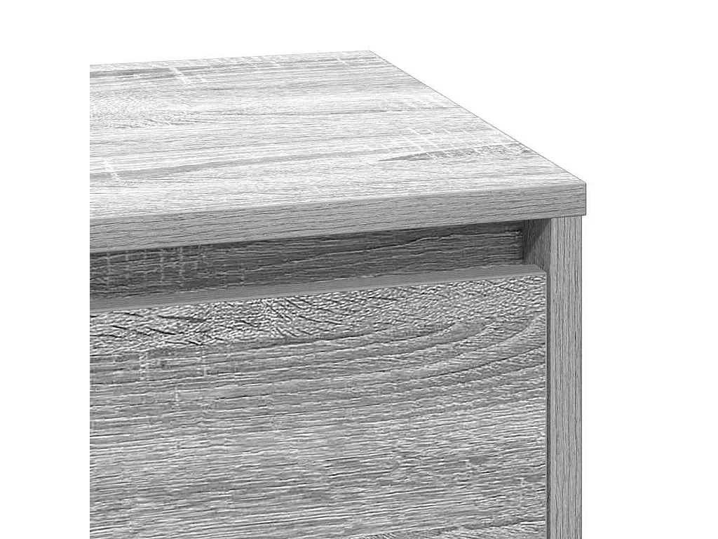 Armario de Noche Gris 71 x 34.5 x 75 cm Madera contrachapada
