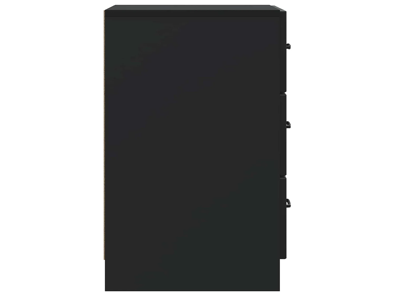 Table de chevet Noir 43 x 41 x 63,5 cm Bois d'ingénierie