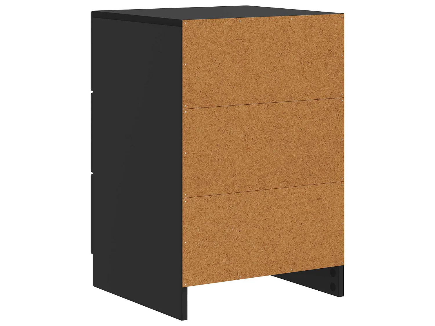 Table de chevet Noir 43 x 41 x 63,5 cm Bois d'ingénierie
