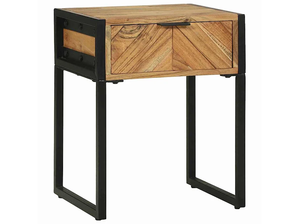 Table de chevet avec tiroir Marron 40 x 35 x 50 cm