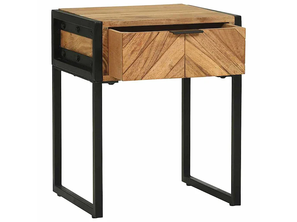 Table de chevet avec tiroir Marron 40 x 35 x 50 cm