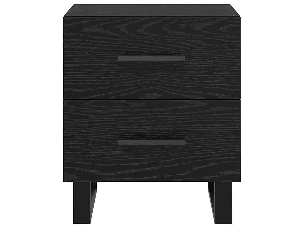 Armario de Noche con cajón Roble negro 40 x 35 x 47.5 cm