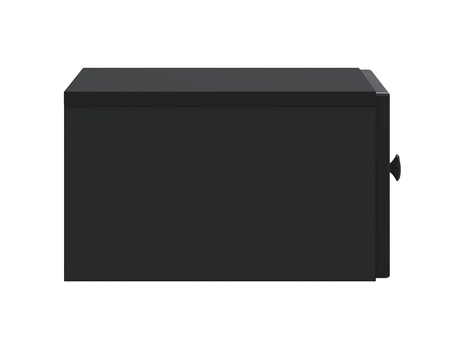 Table de chevet mural 2 pièces Noir 33 x 34,5 x 20 cm