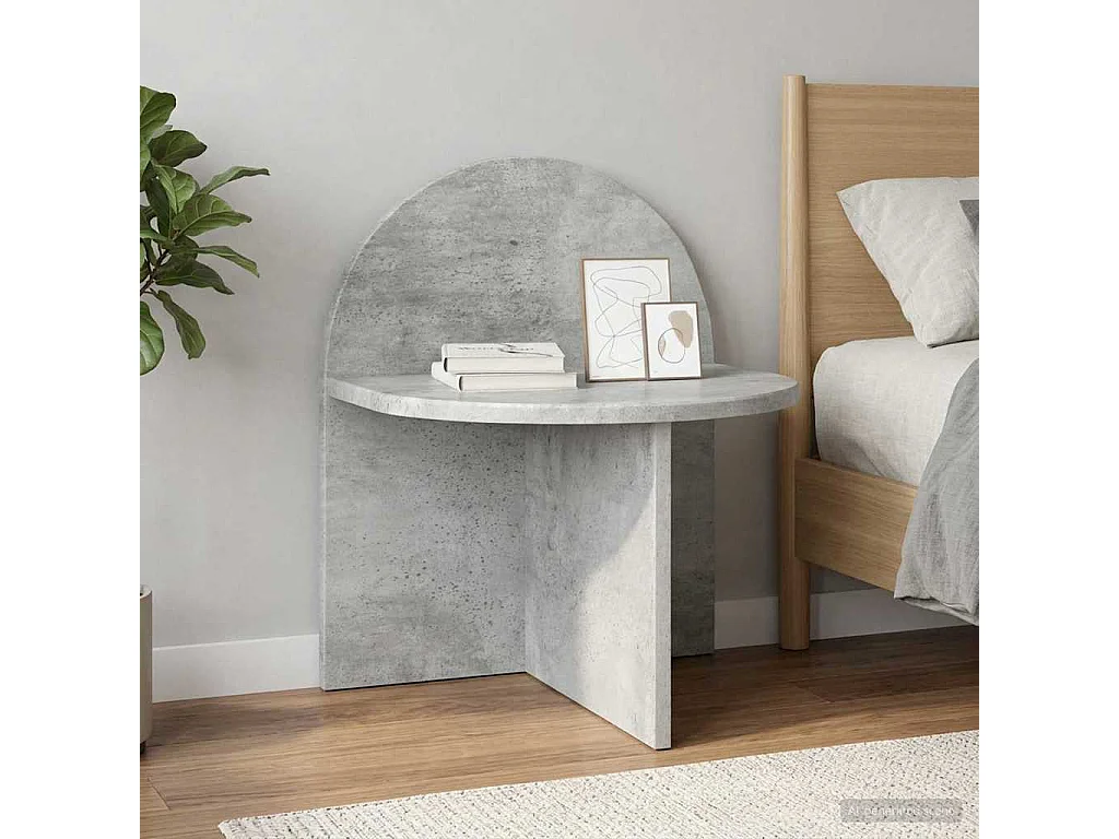Table de chevet Gris béton 40 x 35,5 x 45,5 cm
