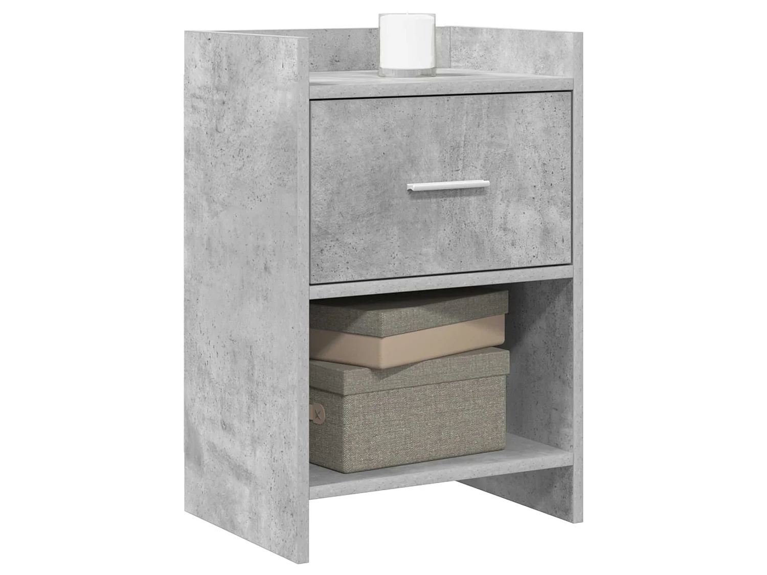 Tables de chevet Gris béton 40 x 30 x 60 cm Bois d'ingénierie