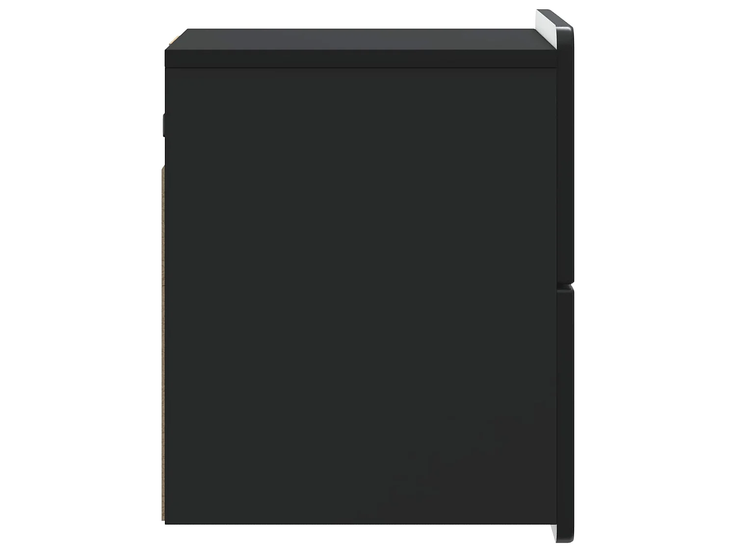 Table de chevet mural 2 pièces Noir 33 x 34,5 x 43 cm