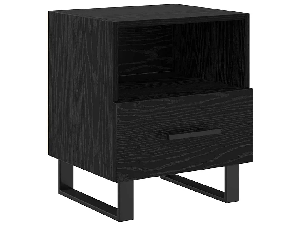 Table de chevet 2 pièces Chêne noir 40 x 35 x 47,5 cm