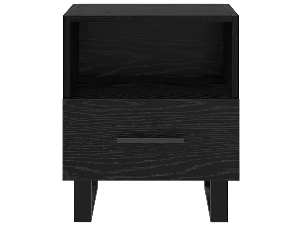Table de chevet 2 pièces Chêne noir 40 x 35 x 47,5 cm