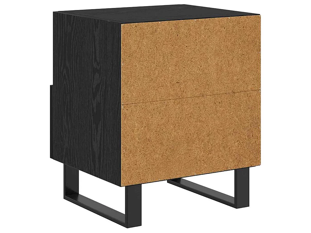 Table de chevet 2 pièces Chêne noir 40 x 35 x 47,5 cm