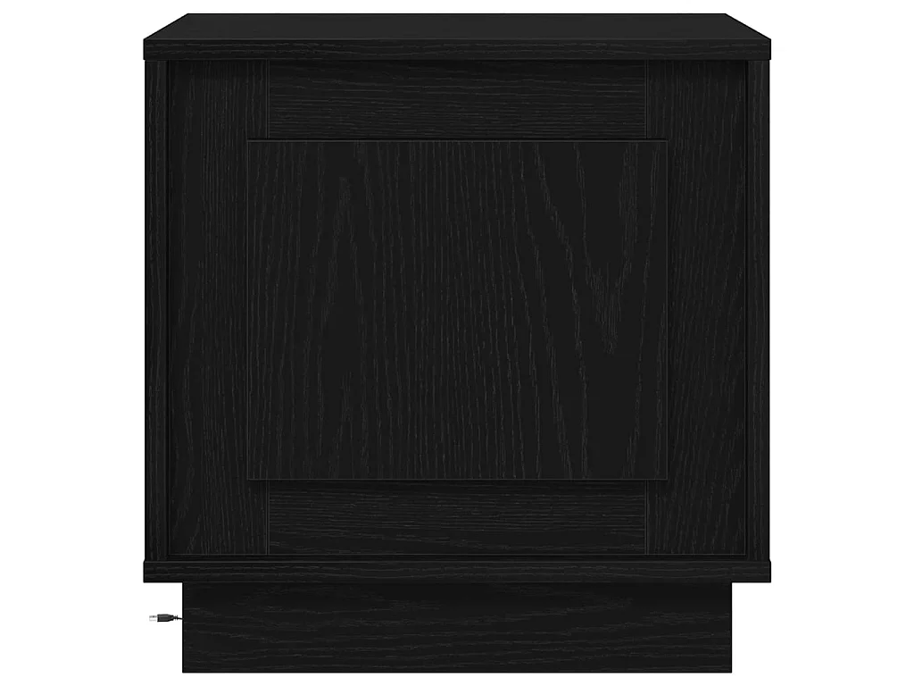 Armario de Noche con 2 piezas Negro 44 x 34.5 x 45 cm