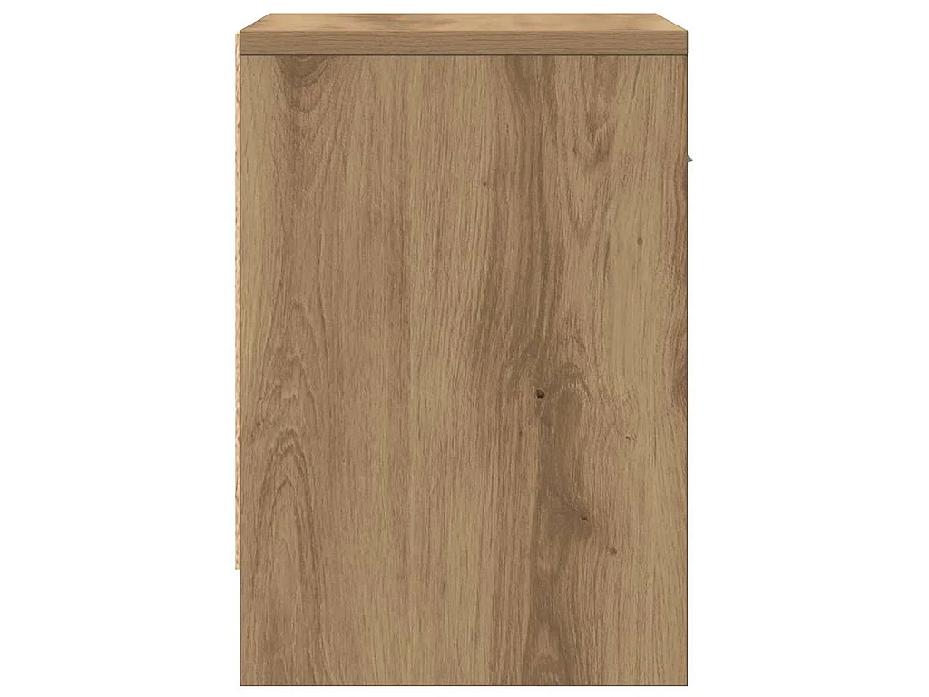 Table de chevet avec tiroir en chêne artisanal 39 x 28 x 41 cm