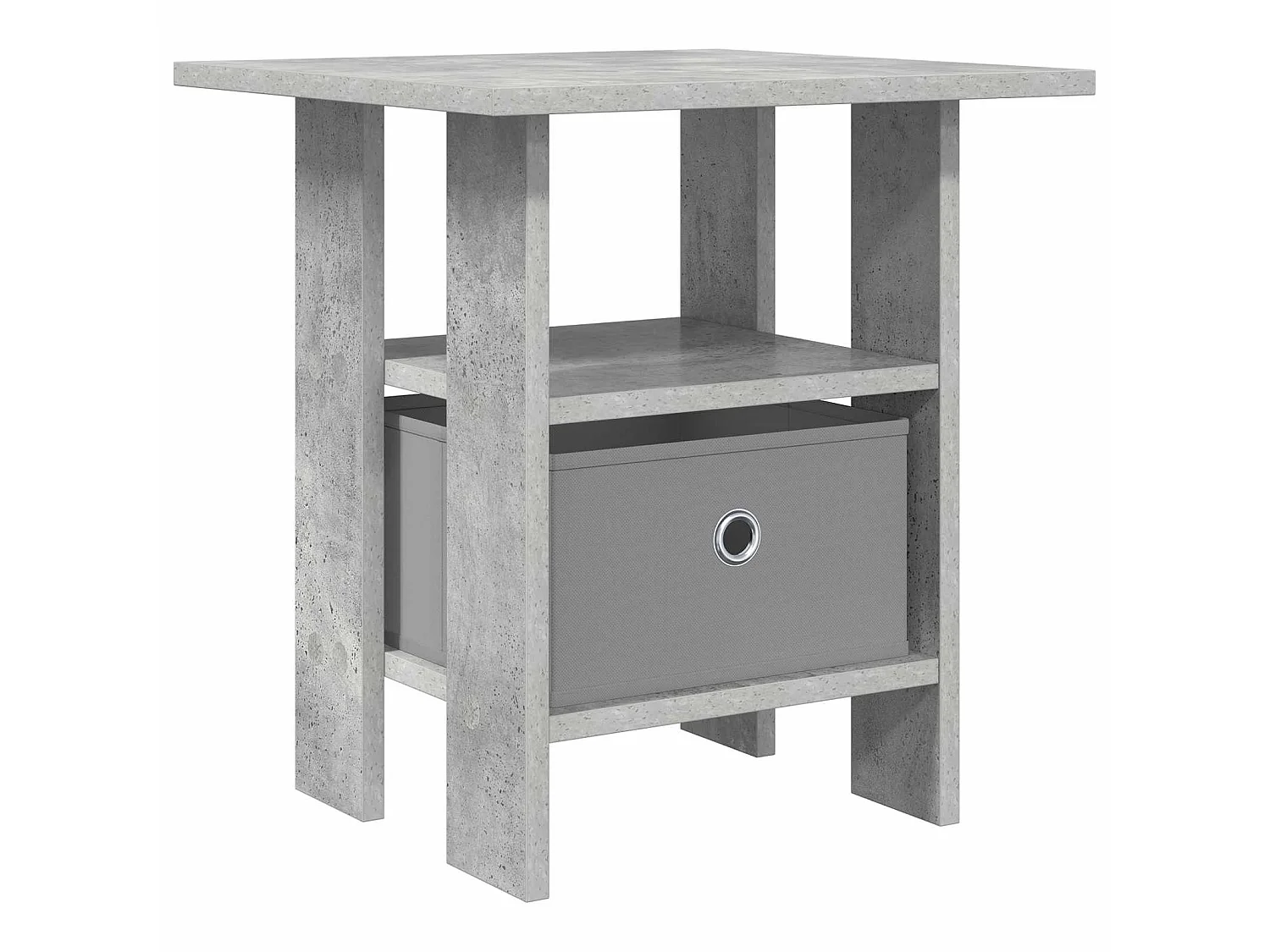 Table de chevet Gris béton 41 x 40 x 45 cm Bois d'ingénierie