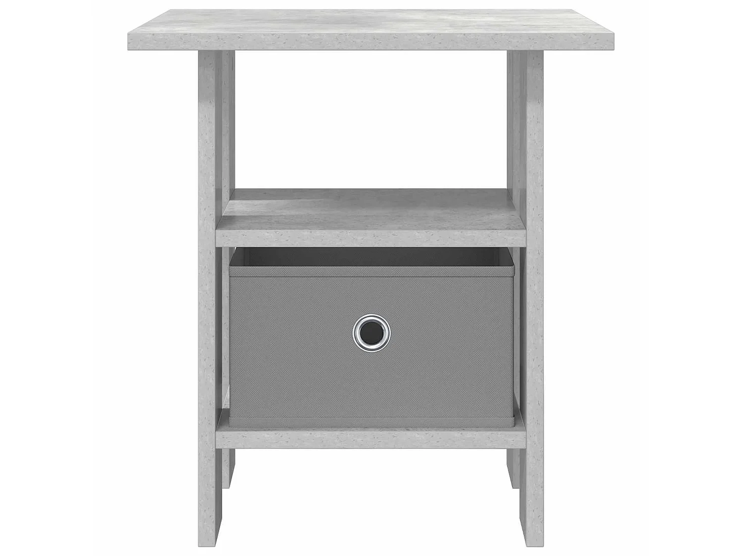 Table de chevet Gris béton 41 x 40 x 45 cm Bois d'ingénierie