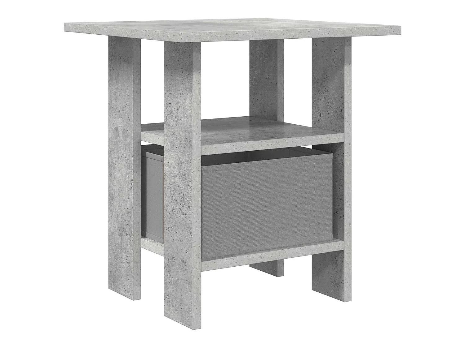Table de chevet Gris béton 41 x 40 x 45 cm Bois d'ingénierie