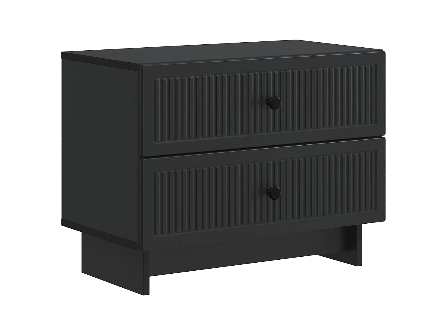 Table de chevet Noir 62 x 34,5 x 47,5 cm Bois d'ingénierie