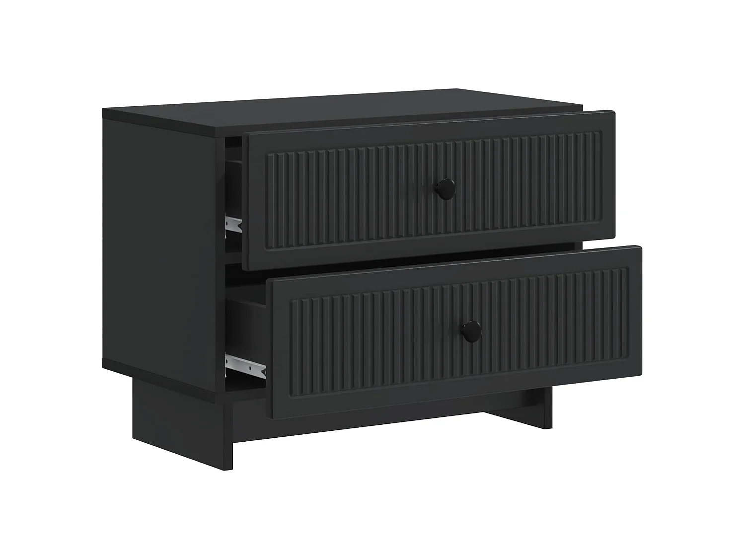 Table de chevet Noir 62 x 34,5 x 47,5 cm Bois d'ingénierie